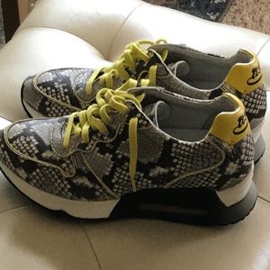 Ash Snakeskin Sneakers